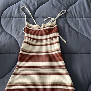 *NWT Abercrombie tie back midi dress